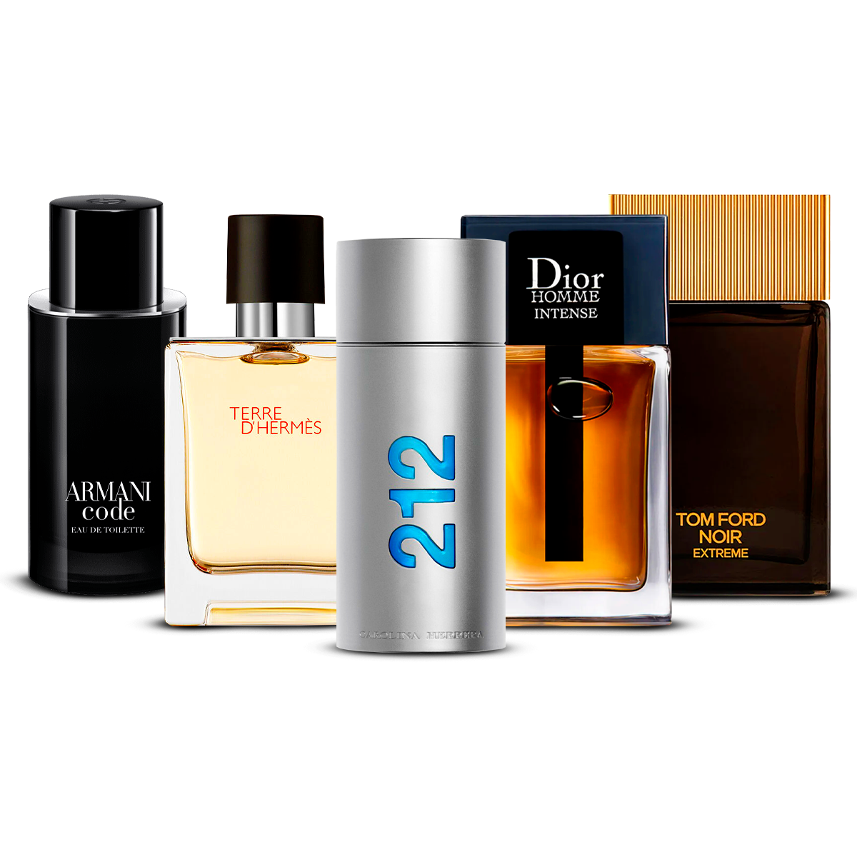 Set od 5 parfema  –  Armani Code, Invictus, Dior Homme Intense, Bleu de Chanel i Terre d'Hermès  [100 ml svaki] (Kopija)